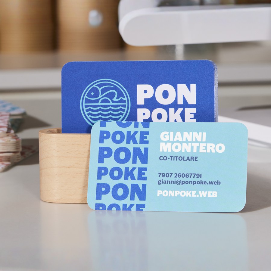 Biglietti da visita con angoli arrotondati