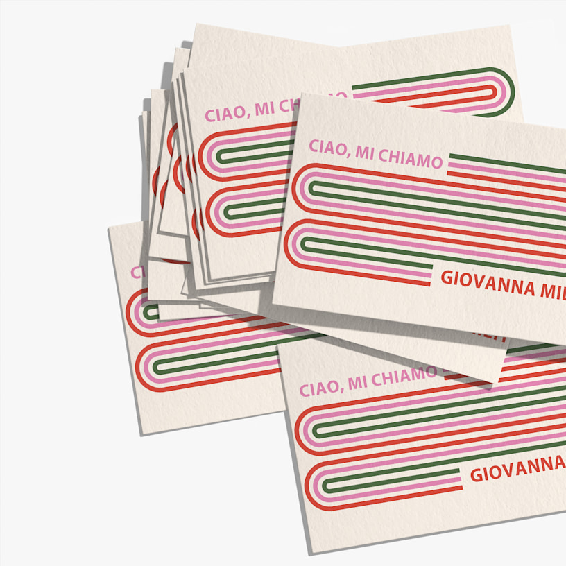 Biglietti da visita in cotone riciclato per una persona chiamata Jo Miller.