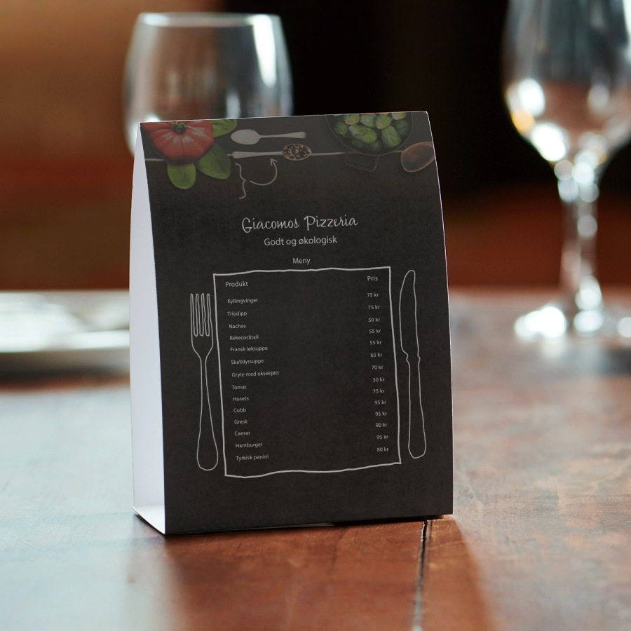 Eksempel 4 for valgte produkt