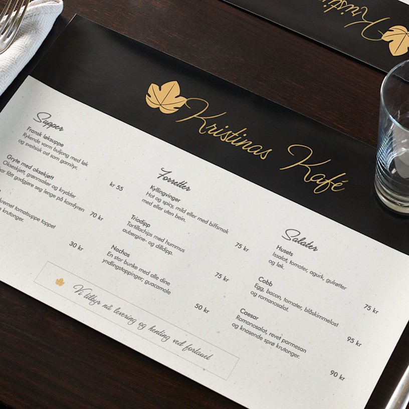 Eksempel 1 for valgte produkt