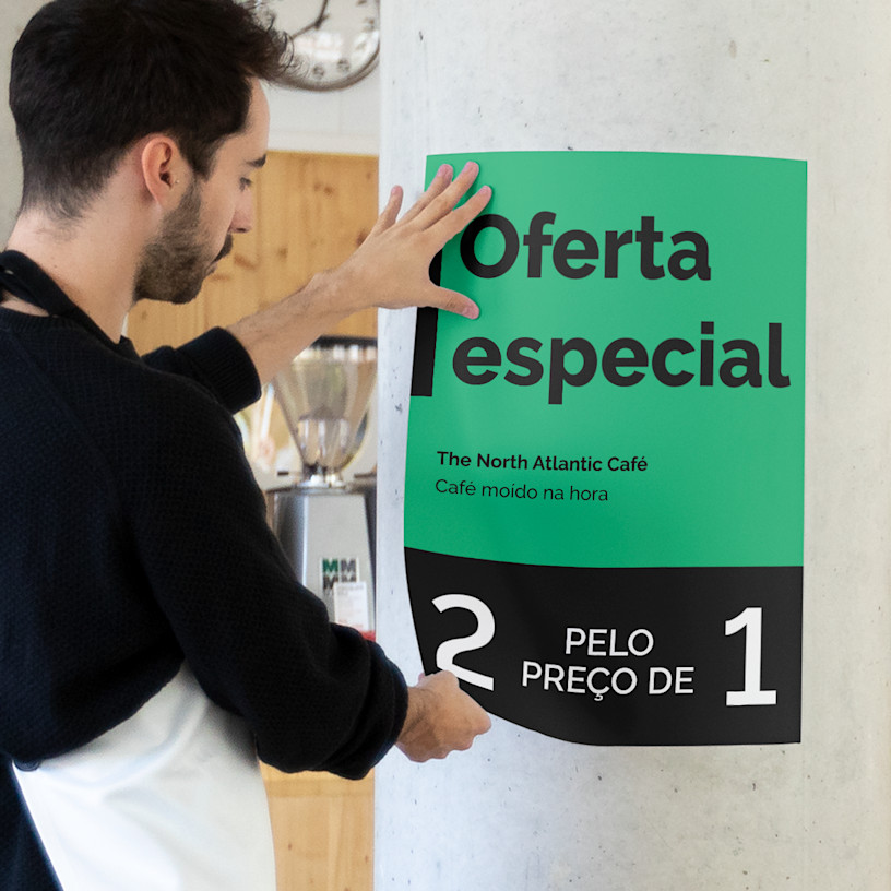 Impressão de pósteres autoadesivos