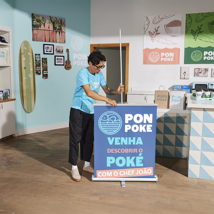 Lonas publicitárias pull-up e pop-up