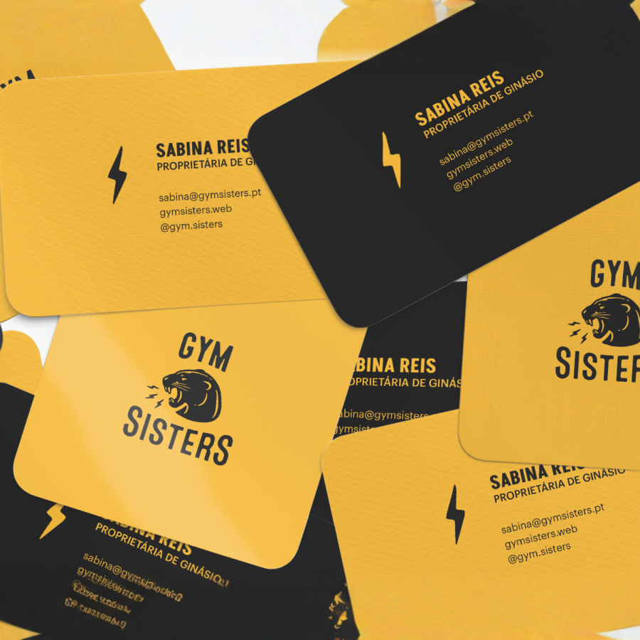 Cartões de visita com cantos arredondados