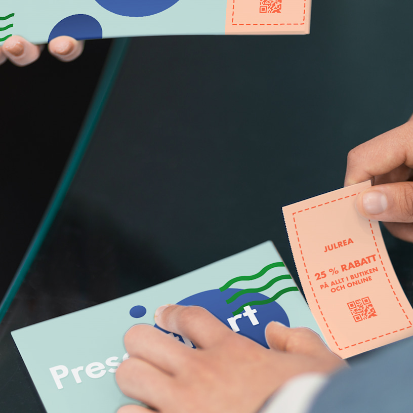 Tryck av presentkuponger