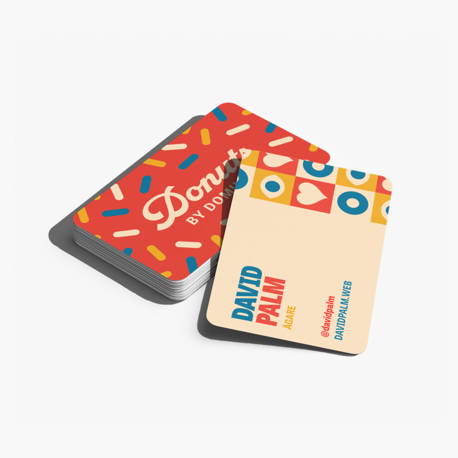 Visitkort med rundade hörn