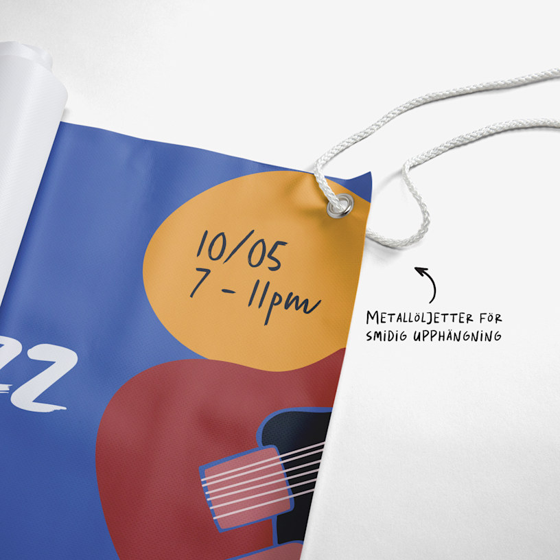 Specialdesignade banderoller i vinyl