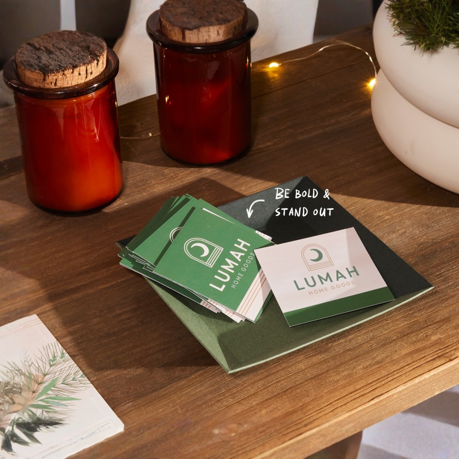 custom square business cards