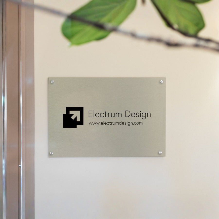 Aluminium sign printing