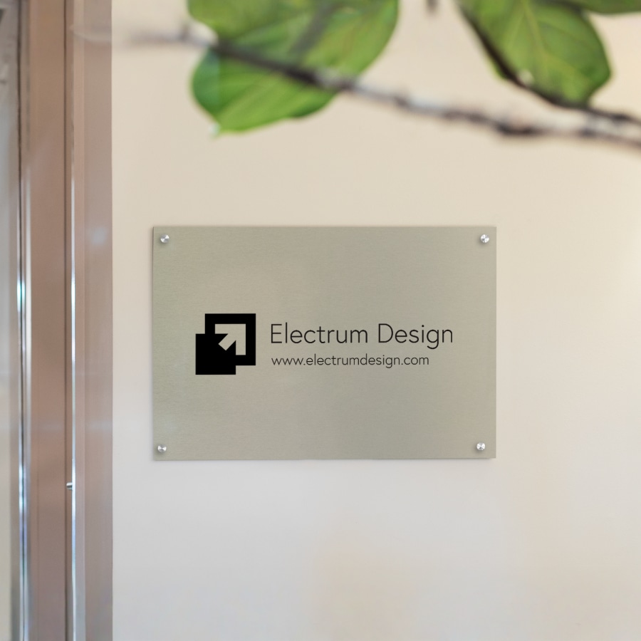 Aluminium sign printing