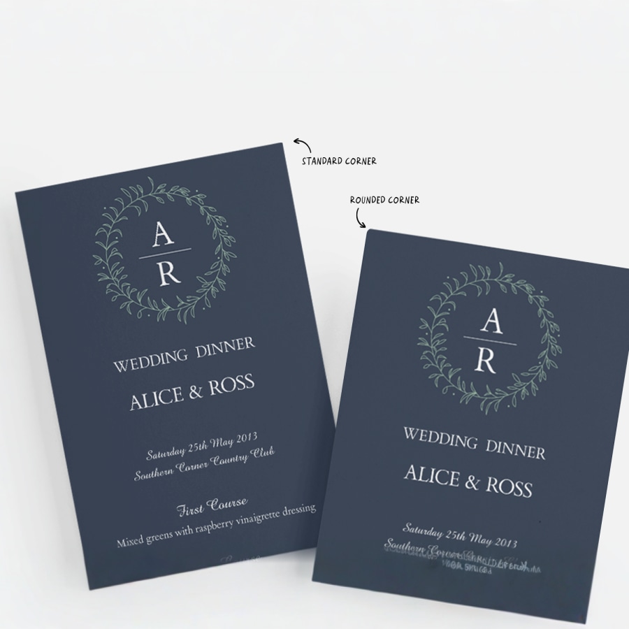Vistaprint Wedding Menus
