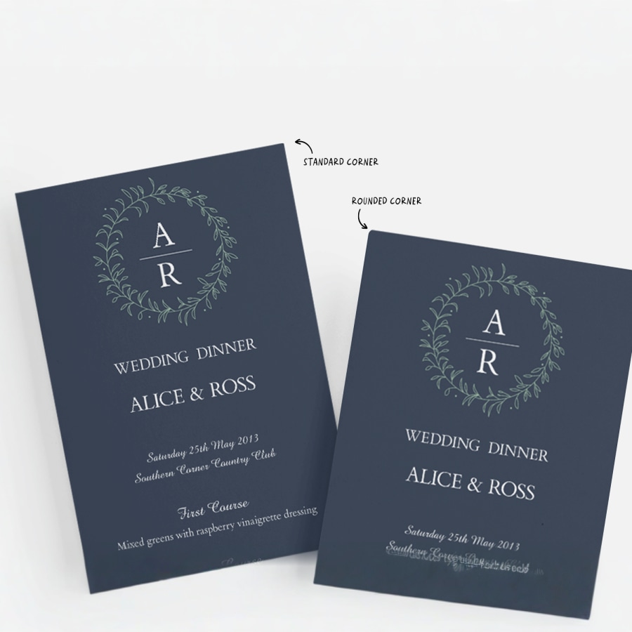 Vistaprint Wedding Menus