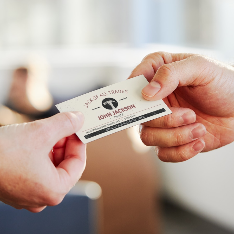 Personalized business card magnets