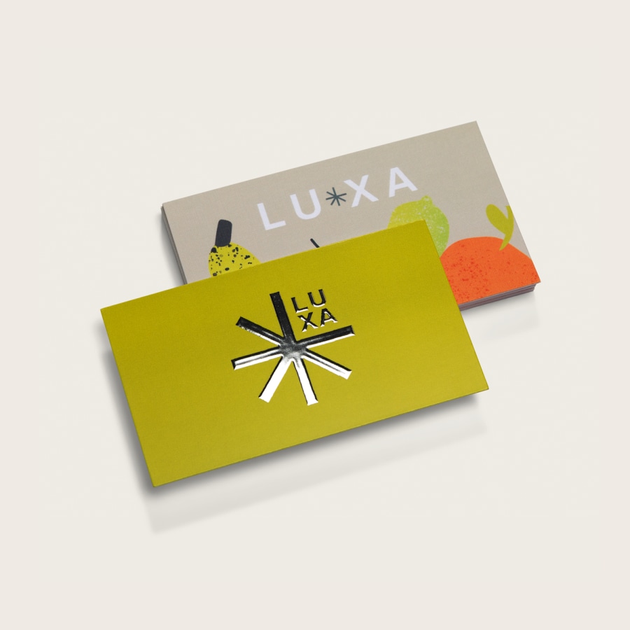 Matte finish business cards