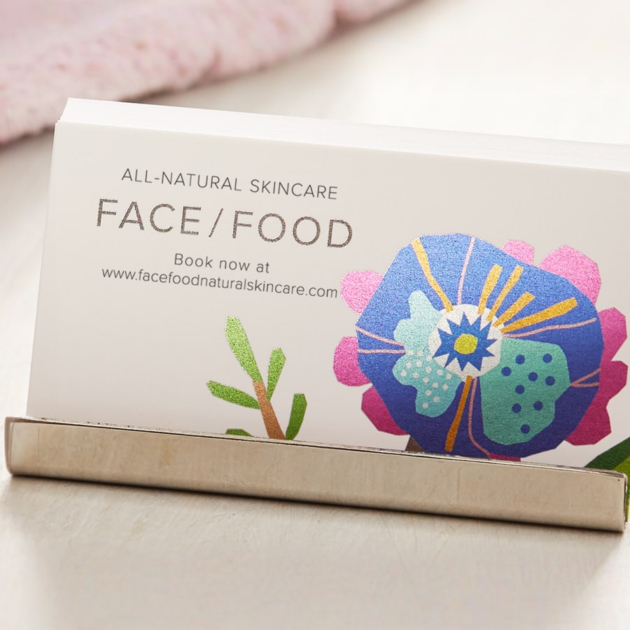 Metallic business cards 