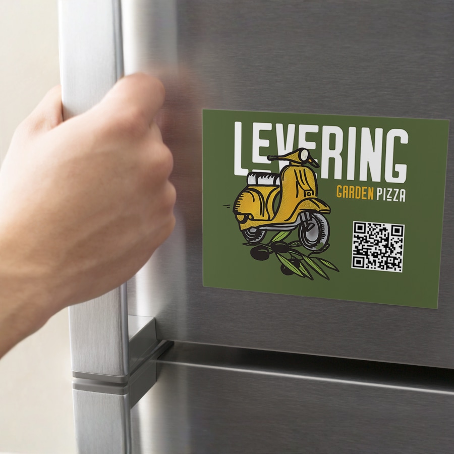 Magnetic postcard printing