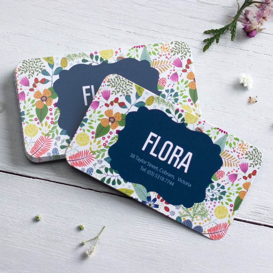 Round business cards