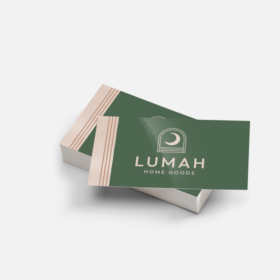 Gloss finish business cards