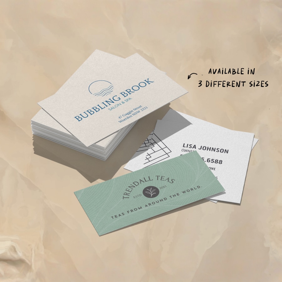 Matte business card template