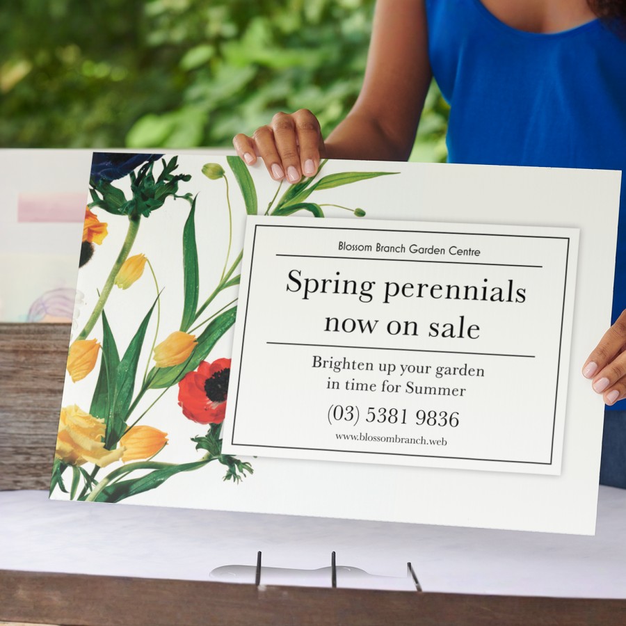 Corflute sign printing