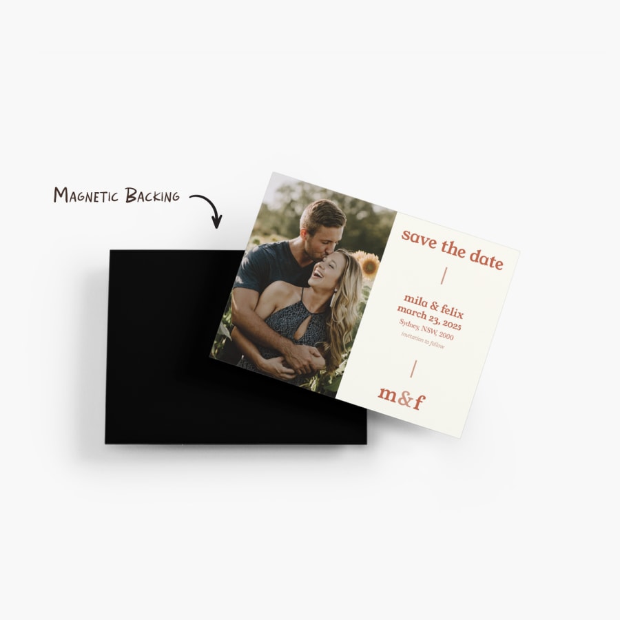 save the date fridge magnets