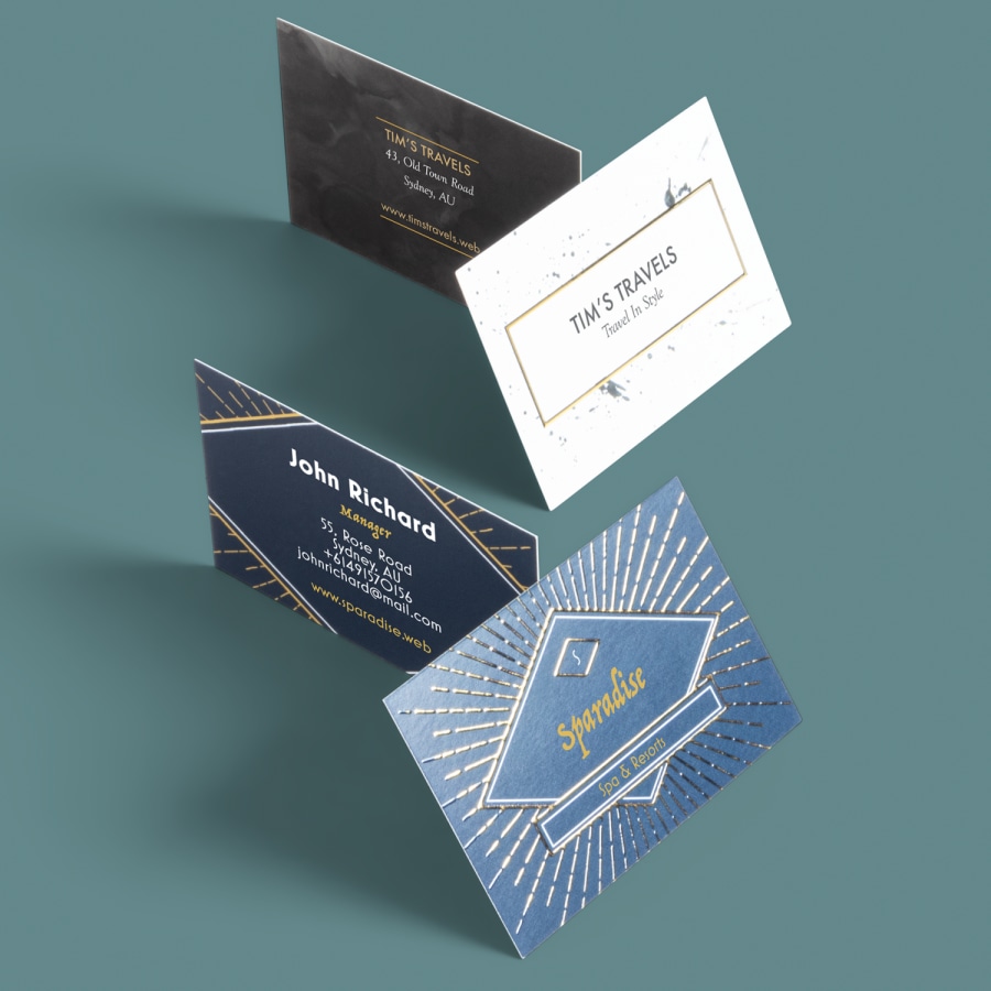 business cards foil 
