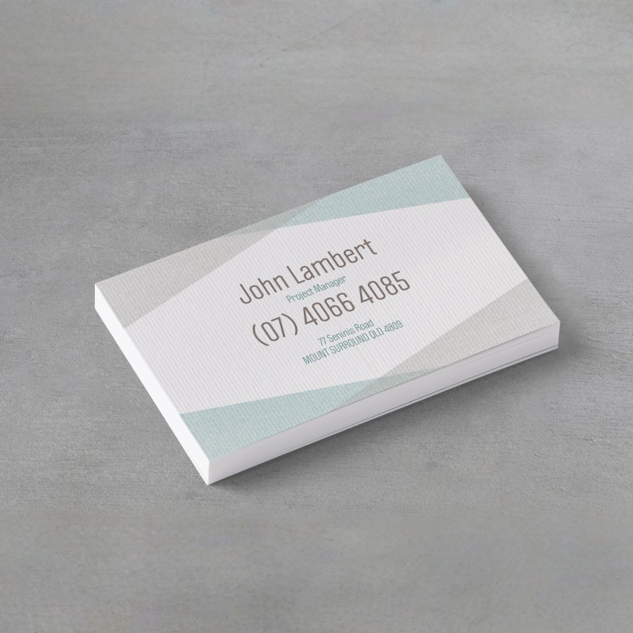 Ridged business cards
