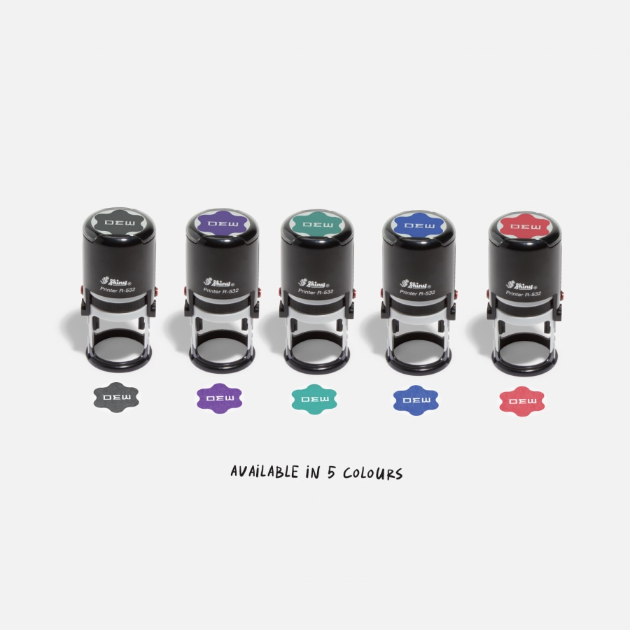 personalized round stamp