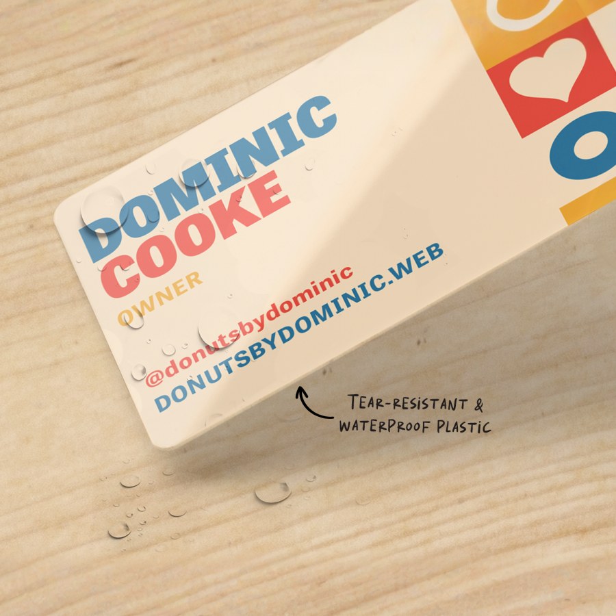 custom plastic business cards