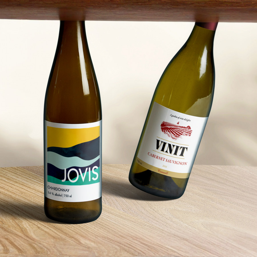 Personalised wine bottle labels