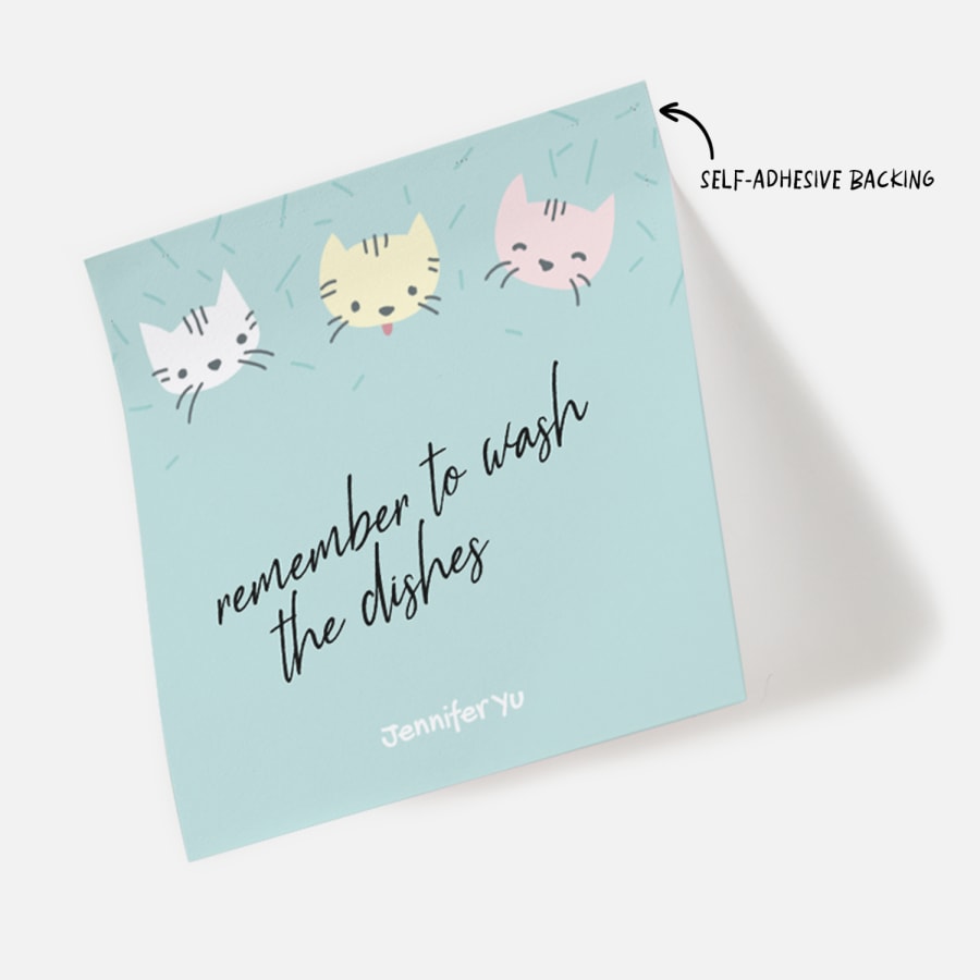 Personalised sticky notes