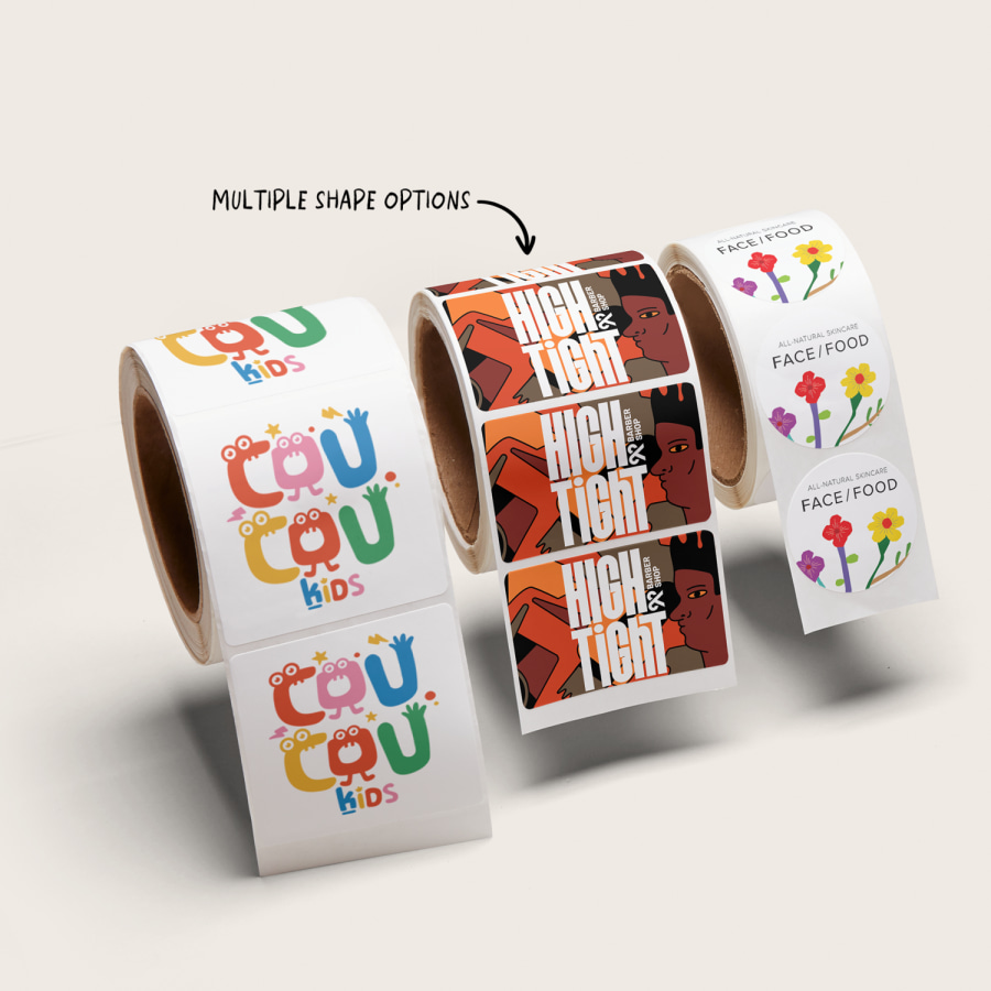 custom sticker rolls