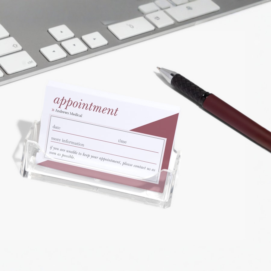 medical appointment cards