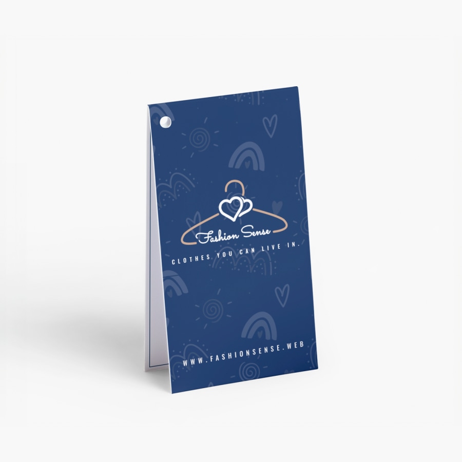 folded hang tag printing