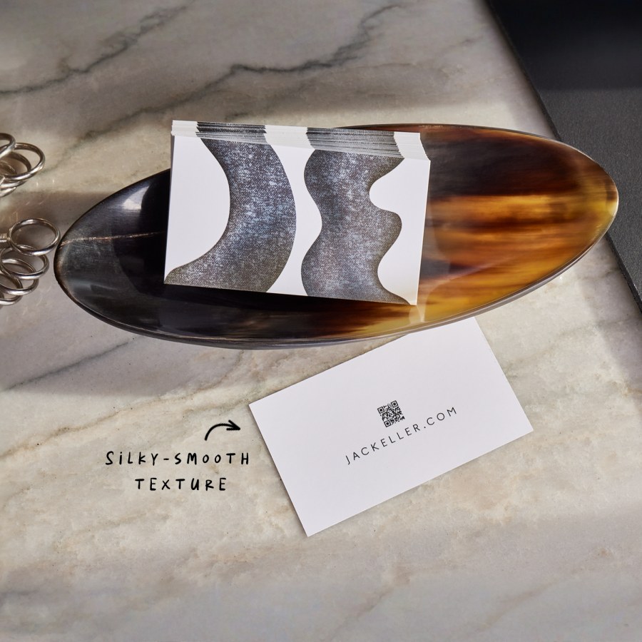 Matte finish business cards