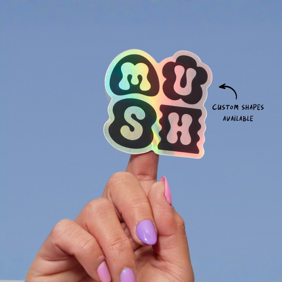 Holographic sticker printing