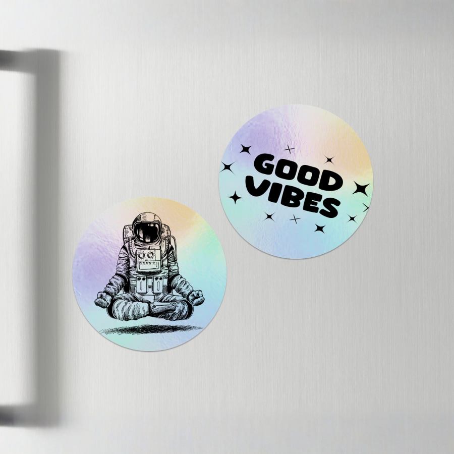 Custom holographic stickers