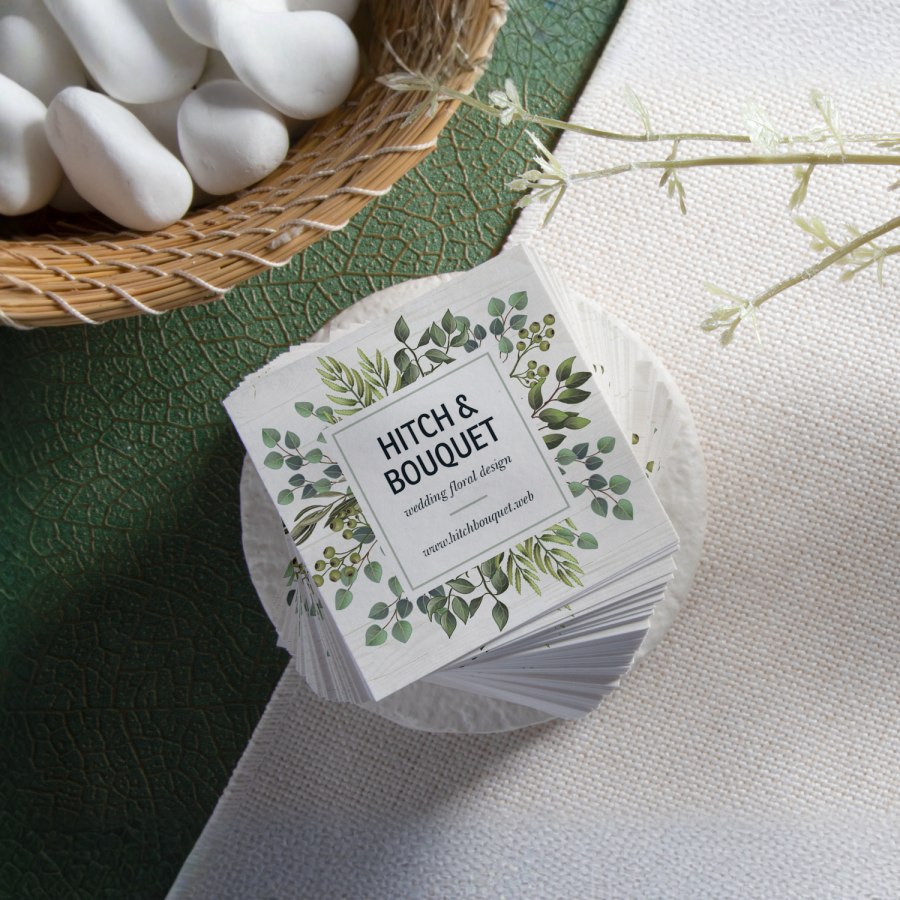 square business card printing