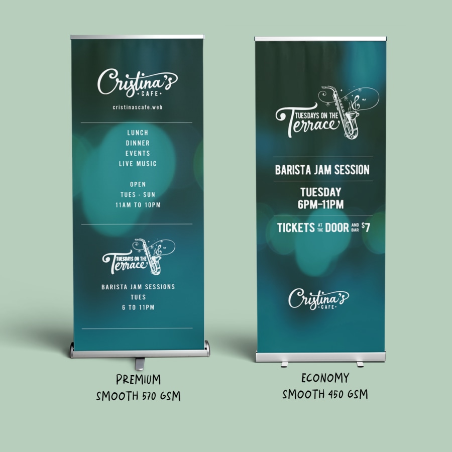 Vista print pull up banner