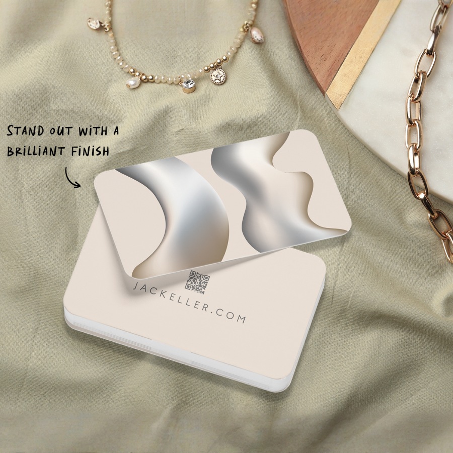 Round business card printing