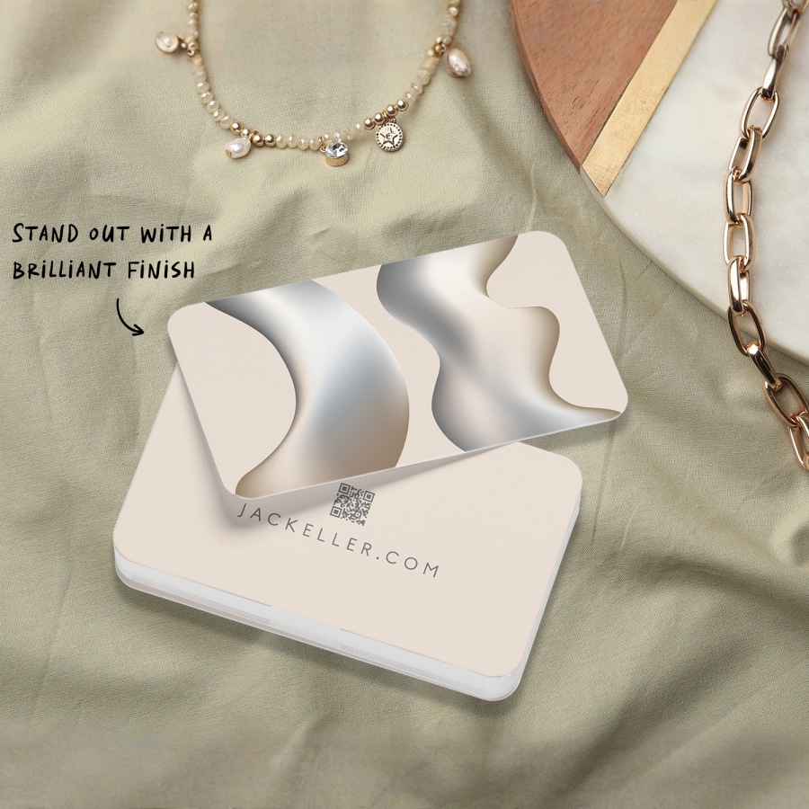 Round business card printing