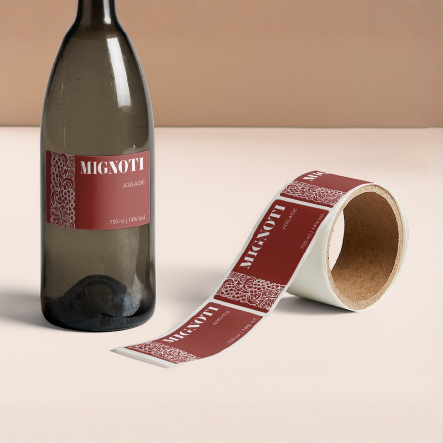 Wine label printing