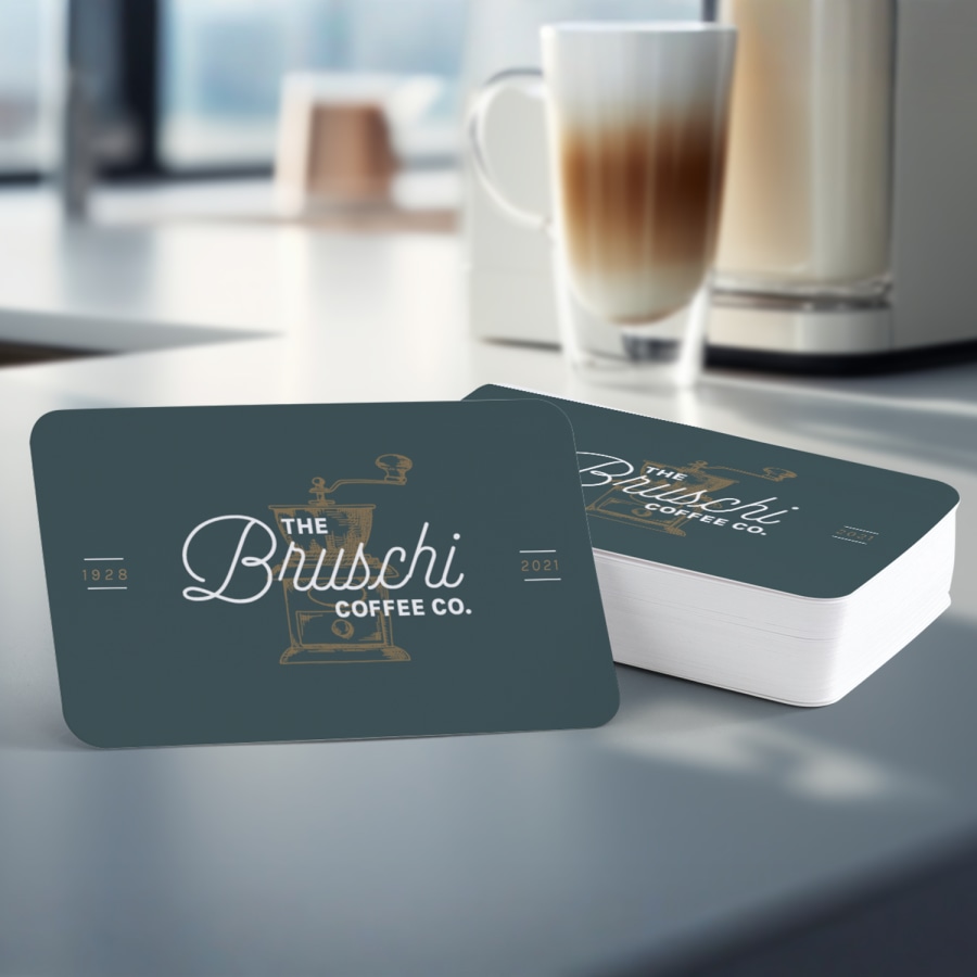 Rounded business cards