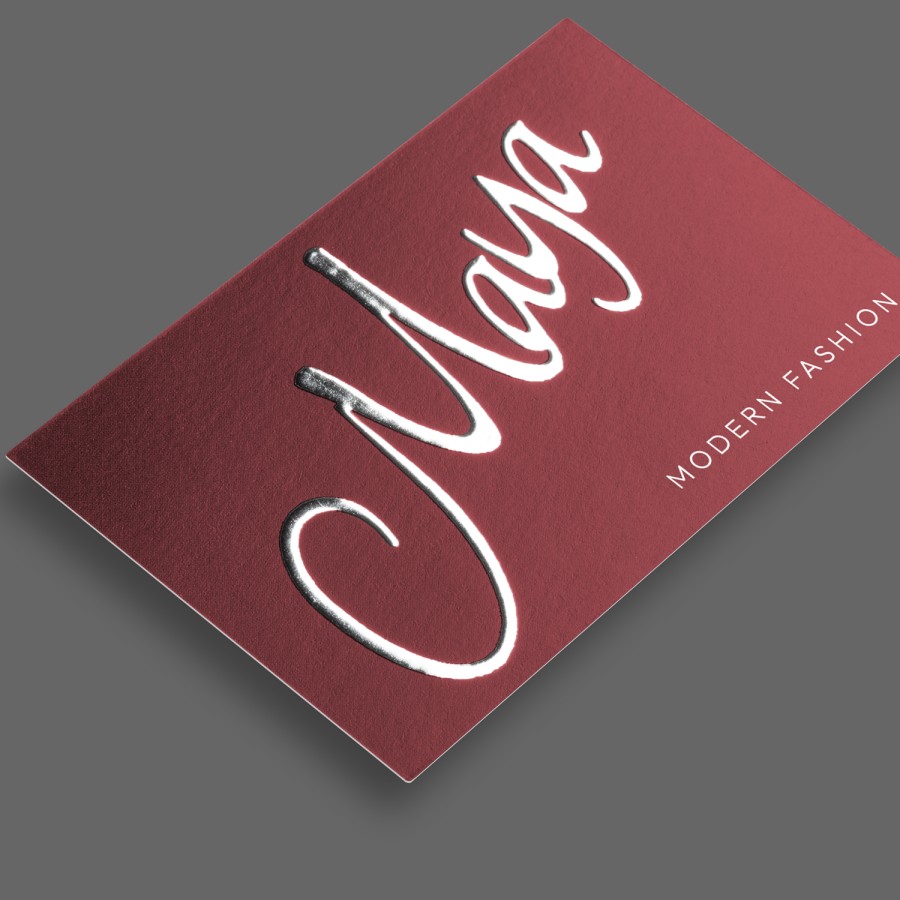 silver Foil Business cards