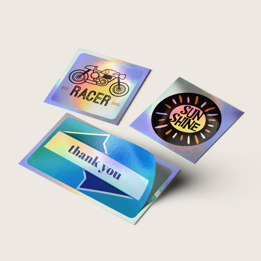 custom holographic stickers