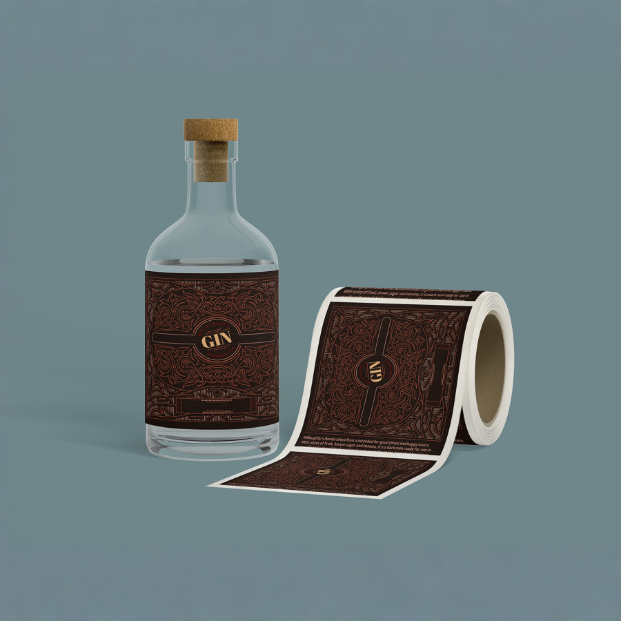 personalised gin labels