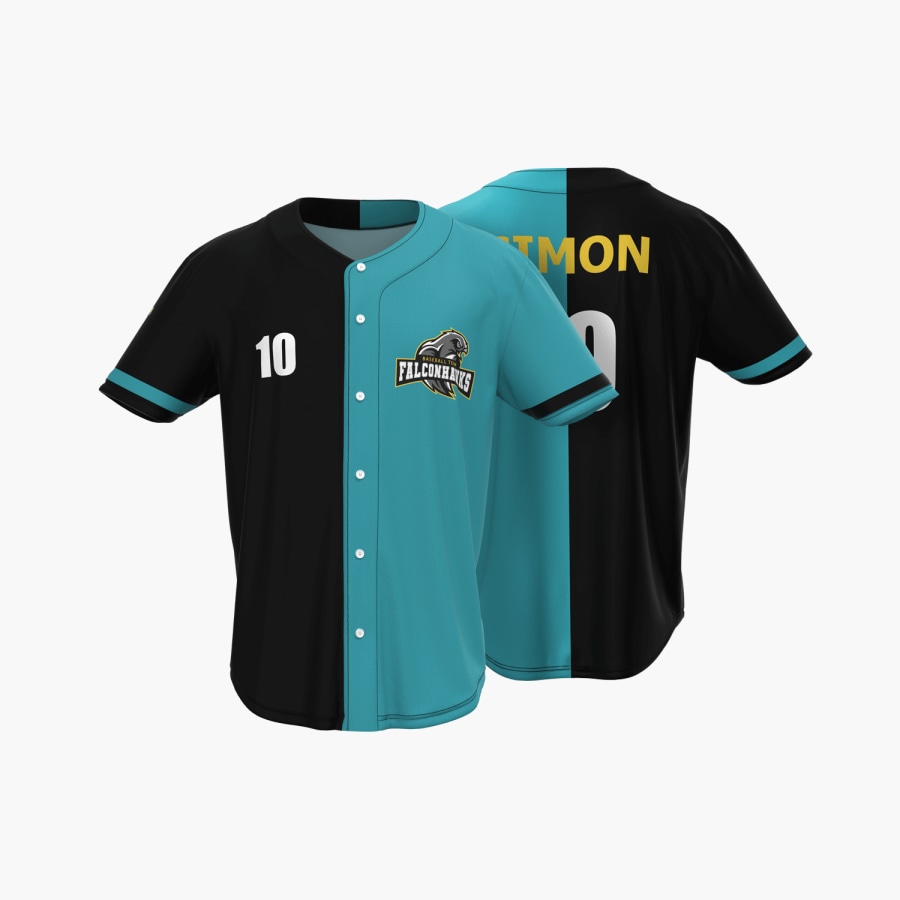 Camiseta de béisbol totalmente personalizada, image size:900x900