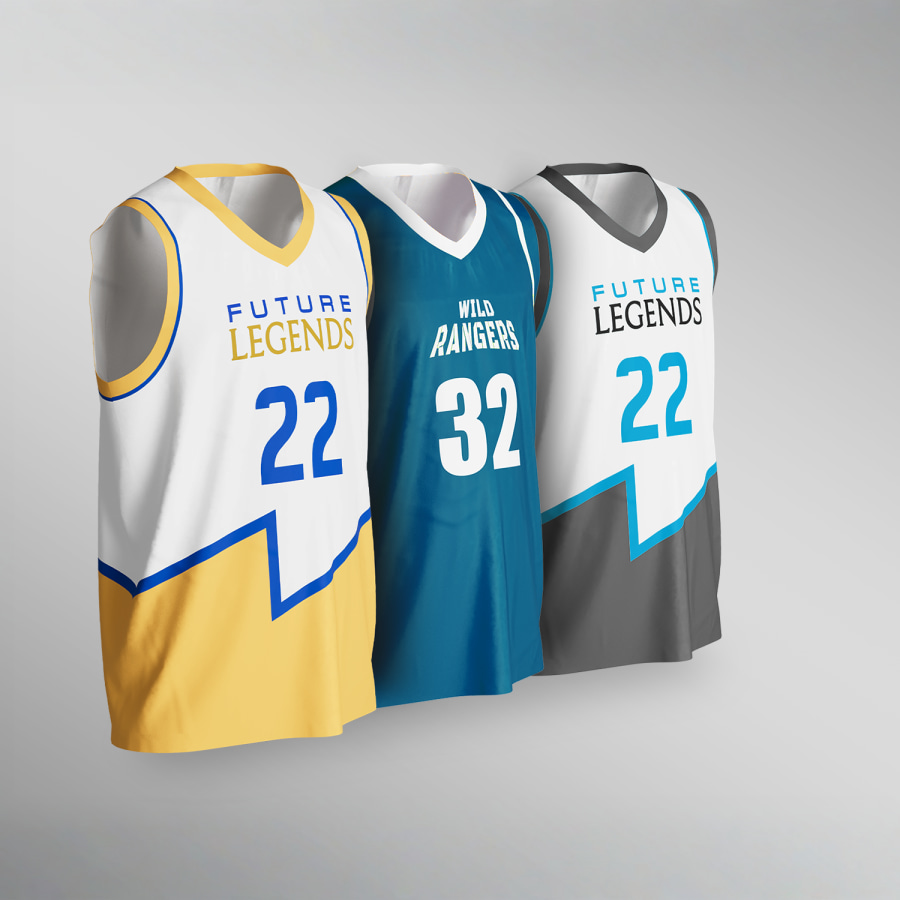 BVCL Maillot de Basket Personnalisé pour Enfants Adultes, Basketball T-Shirt Short Set 2 pièces Personnalisé avec Votre Nom Numéro Équipe (Color : Blue