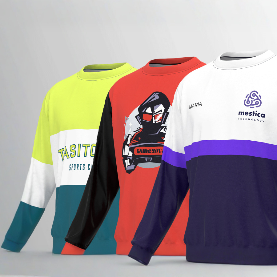 Felpe girocollo unisex personalizzate VistaPrint