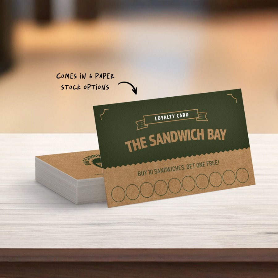 coffee loyalty card