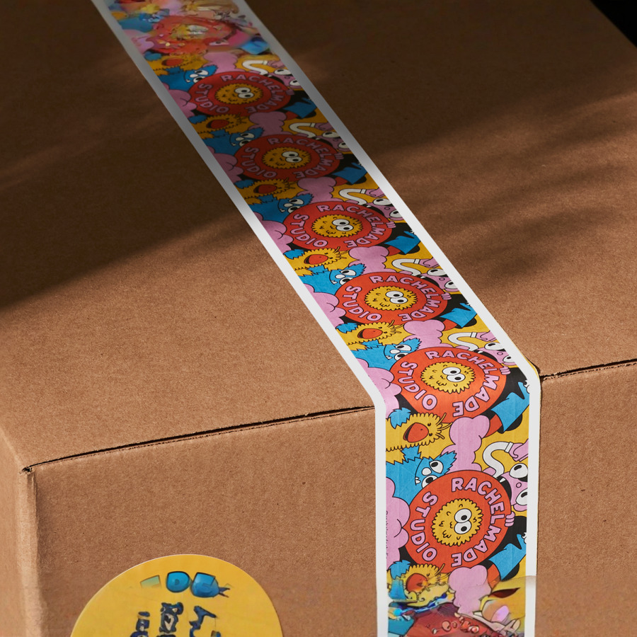 branded stickers for packaging